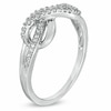0.20 CT. T.W. Diamond Infinity Loop Ring in Sterling Silver