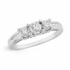 Thumbnail Image 0 of 0.16 CT. T.W. Diamond Three Stone Promise Ring in Sterling Silver