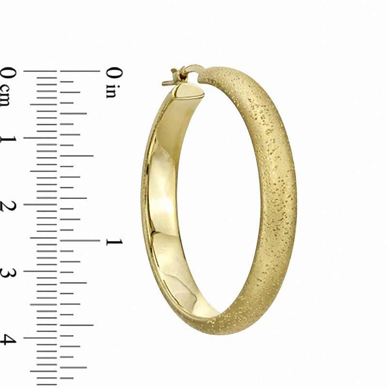 Main Image 2 of Charles Garnier 40mm Hoop Earrings in Sterling Silver with 18K Gold Plate