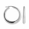 Thumbnail Image 1 of Charles Garnier 40mm Knife Edge Hoop Earrings in Sterling Silver