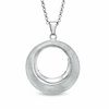 Thumbnail Image 0 of Charles Garnier Bevelled Circle Pendant in Sterling Silver