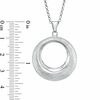 Thumbnail Image 1 of Charles Garnier Bevelled Circle Pendant in Sterling Silver