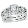 Thumbnail Image 0 of 0.78 CT. T.W. Princess-Cut Diamond Bridal Set in 14K White Gold