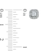 Thumbnail Image 2 of 0.40 CT. T.W. Certified Canadian Princess-Cut Diamond Frame Stud Earrings in 14K White Gold (I/I2)