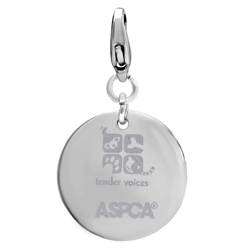 Main Image 2 of Tender Voices® 0.25 CT. T.W. Black Diamond Large Paw Pendant in Sterling Silver