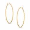 Thumbnail Image 1 of 50mm Diamond-Cut Hoop Earrings in 14K Gold