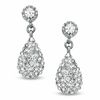 Thumbnail Image 1 of Crystal Teardrop Earrings in Sterling Silver