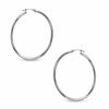 Thumbnail Image 0 of 47mm Polished Hoop Earrings in 14K White Gold