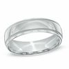 Thumbnail Image 0 of Men's 6.0mm Comfort Fit Wedding Band in Sterling Silver