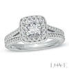 Vera Wang Love Collection 1.29 CT. T.W. Diamond Split Shank Engagement Ring in 14K White Gold