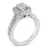 Thumbnail Image 1 of Vera Wang Love Collection 1.29 CT. T.W. Diamond Split Shank Engagement Ring in 14K White Gold