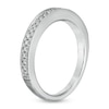 Thumbnail Image 1 of Vera Wang Love Collection 0.19 CT. T.W. Diamond Milgrain Wedding Band in 14K White Gold