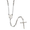 Thumbnail Image 1 of Rosary Necklace in Stainless Steel - 25"