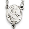 Thumbnail Image 3 of Rosary Necklace in Stainless Steel - 25"