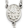 Thumbnail Image 4 of Rosary Necklace in Stainless Steel - 25"