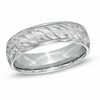 Thumbnail Image 0 of Men's 6.0mm Comfort Fit Wedding Band in Sterling Silver