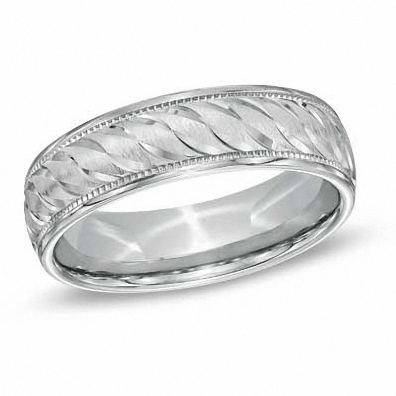 Men's 6.0mm Comfort Fit Wedding Band in Sterling Silver|Peoples Jewellers