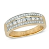 Thumbnail Image 0 of 0.50 CT. T.W. Diamond Triple Row Anniversary Band in 14K Gold