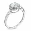 Thumbnail Image 1 of 6.0mm Lab-Created White Sapphire Ring in 10K White Gold