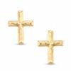 Thumbnail Image 0 of Child's Cross Stud Earrings in 14K Gold