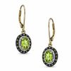 Thumbnail Image 0 of Oval Peridot, Smoky Quartz and Diamond Accent Earrings in 10K Gold