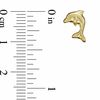 Thumbnail Image 2 of Child's Dolphin Stud Earrings in 14K Gold