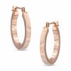 Thumbnail Image 0 of 17mm Polished Hoop Earrings in 14K Rose Gold