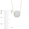 Thumbnail Image 2 of White Crystal Ball Pendant in 14K Gold