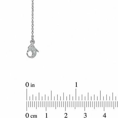AVA Nadri Cubic Zirconia and Crystal Station Necklace in White Rhodium Brass - 16"