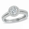 Thumbnail Image 1 of Celebration Canadian Lux® 1.00 CT. T.W. Certified Diamond Bridal Set in 18K White Gold (I/SI2)