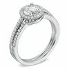 Thumbnail Image 2 of Celebration Canadian Lux® 1.00 CT. T.W. Certified Diamond Bridal Set in 18K White Gold (I/SI2)
