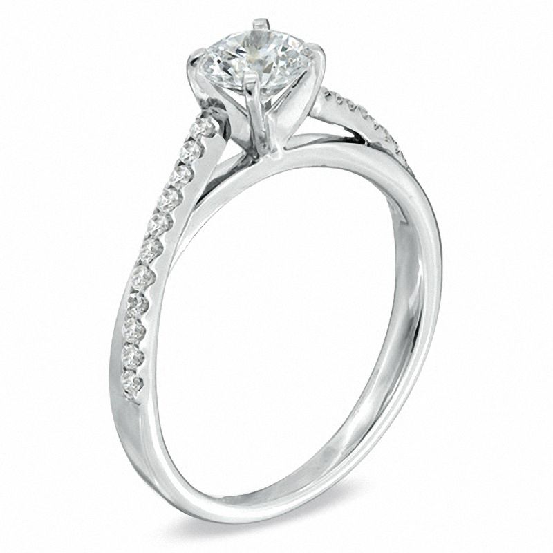 2.5 Ctw Solitaire Round Cut Engagement Ring in 18K Gold – Luxe VVS Jewelers