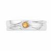 Thumbnail Image 2 of Men's Citrine Solitaire Ring in Sterling Silver