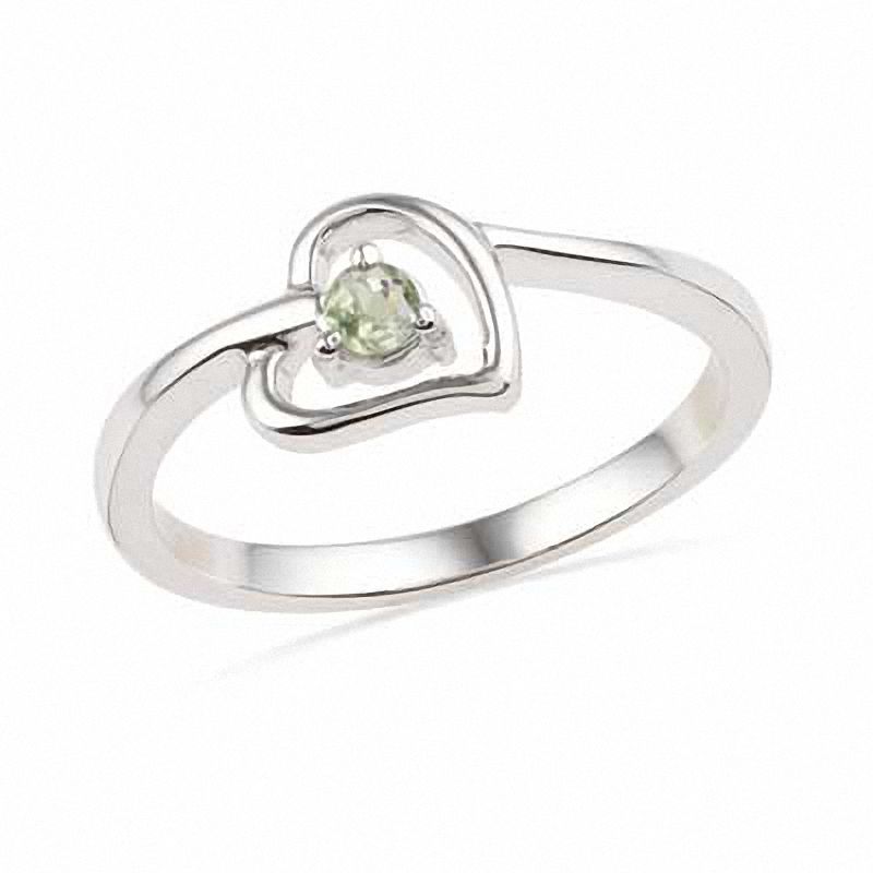 Peridot Heart Ring in Sterling Silver|Peoples Jewellers