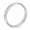 Thumbnail Image 1 of Men's 4.0mm Polished Comfort Fit Wedding Band in Sterling Silver