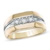Men's 0.50 CT. T.W. Diamond Three Stone Ring in 10K Gold