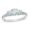 Thumbnail Image 0 of Celebration Canadian Lux® 1.00 CT. T.W. Diamond Three Stone Engagement Ring in 18K White Gold (I/SI2)