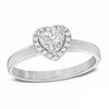 0.60 CT. T.W. Certified Canadian Heart-Shaped Diamond Engagement Ring in 14K White Gold (I/I1)