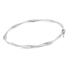 Thumbnail Image 1 of Twisted Bangle in 10K White Gold