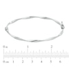 Thumbnail Image 2 of Twisted Bangle in 10K White Gold