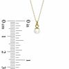 Thumbnail Image 3 of Child's 3.0mm Freshwater Cultured Pearl Pendant and Earrings Set in 14K Gold-15"