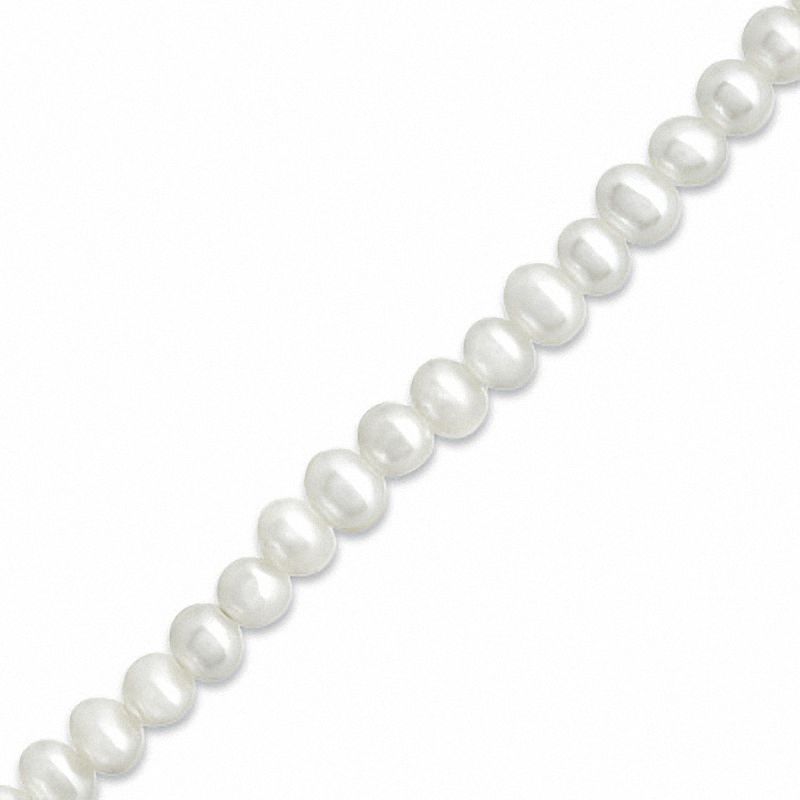 Child's 3.0mm Cultured Freshwater Pearl Bracelet in 14K Gold - 5.5"