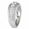 Thumbnail Image 2 of Lab-Created White Sapphire Band in Sterling Silver