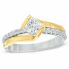 Thumbnail Image 0 of 1.00 CT. T.W. Certified Canadian Princess-Cut Diamond Engagement Ring in 14K Two-Tone Gold (I/I1)