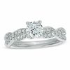 1.00 CT. T.W. Certified Canadian Diamond Braid Engagement Ring in 14K White Gold (I/I1)