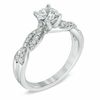 Thumbnail Image 2 of 1.00 CT. T.W. Certified Canadian Diamond Braid Engagement Ring in 14K White Gold (I/I1)