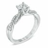 Thumbnail Image 1 of 1.00 CT. T.W. Certified Canadian Diamond Braid Engagement Ring in 14K White Gold (I/I1)