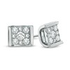 Thumbnail Image 1 of 0.49 CT. T.W. Composite Diamond Stud Earrings in 10K White Gold