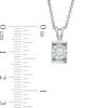 Thumbnail Image 1 of 0.22 CT. T.W. Composite Diamond Pendant in 10K White Gold