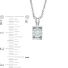 Thumbnail Image 2 of 0.22 CT. T.W. Composite Diamond Pendant in 10K White Gold